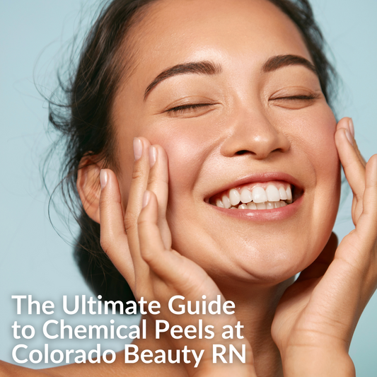 A woman discovering the best chemical peels at Colorado Beauty RN.