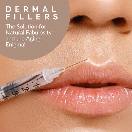 enhanced lips with dermal filler