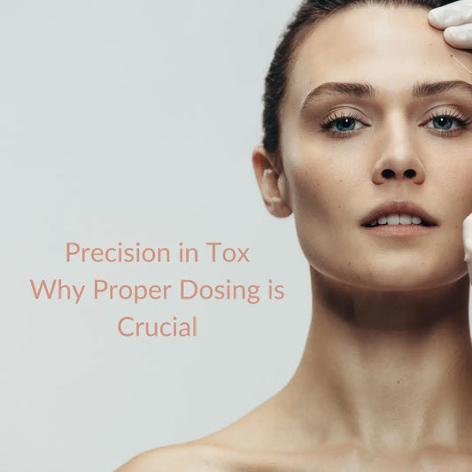 A woman receiving precision Botox treatment. 2