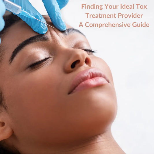 A woman undergoing tox injectables. 1